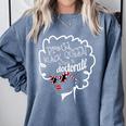 Queen PhD Doctorate Degree Graduation PsyD EdD Comfort Colors Sweatshirt Blue Jean
