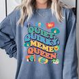 Quiet Quirky Meme Queen Introvert Anti People Meme Lovers Comfort Colors Sweatshirt Blue Jean
