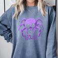 Recluse Pastel Goth Spider Shy Introvert Creepy Cute Kawaii Comfort Colors Sweatshirt Blue Jean