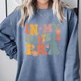 Retro Groovy In My Master's Degree Era Graduation Master Comfort Colors Sweatshirt Blue Jean