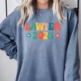 Retro Lawyer 2025 Attorney School Graduation Student Lawyer Comfort Colors Sweatshirt Blue Jean