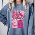 Retro Senior 2026 Coquette Bow Graduation Class Of 2026 Comfort Colors Sweatshirt Blue Jean