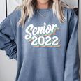 Retro Senior Class Of 2022 Men Women Graduation 90's Grad Comfort Colors Sweatshirt Blue Jean