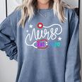 RN New Nurse Est 2020 Cute Nursing School Graduation 2K20 Comfort Colors Sweatshirt Blue Jean
