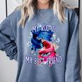 My Rod Is My Best Friend Introvert Fishing Antisocial Comfort Colors Sweatshirt Blue Jean My Rod Is My Best Friend Introvert Fishing Antisocial Comfort Colors Sweatshirt Blue Jean