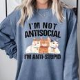 Sarcasm Cat Sarcastic Introvert Antisocial Cat Lover Comfort Colors Sweatshirt Blue Jean Sarcasm Cat Sarcastic Introvert Antisocial Cat Lover Comfort Colors Sweatshirt Blue Jean