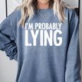 Sarcasm Humor Sassy Quote For Introvert People Comfort Colors Sweatshirt Blue Jean Sarcasm Humor Sassy Quote For Introvert People Comfort Colors Sweatshirt Blue Jean