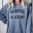 Sarcastic VAMPIRE ACADEMY Introvert Anti Social Comfort Colors Sweatshirt Blue Jean