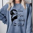 I Came I Saw I Had Anxiety So I Left Messy Bun Introvert Comfort Colors Sweatshirt Blue Jean I Came I Saw I Had Anxiety So I Left Messy Bun Introvert Comfort Colors Sweatshirt Blue Jean