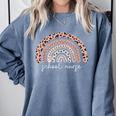 School Nurse Appreciation Rainbow Graduation Medical Nursing Comfort Colors Sweatshirt Blue Jean
