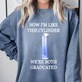 Science Joke Chemistry College High School Graduation Comfort Colors Sweatshirt Blue Jean