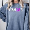 Senior 2018 TShirt Graduation Class Of 2018 Tee Shirt Comfort Colors Sweatshirt Blue Jean