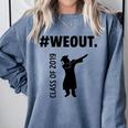 Senior 2019 Grad College High School Graduation Comfort Colors Sweatshirt Blue Jean