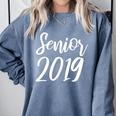 Senior 2019 Shirt Graduation For Adult Men Comfort Colors Sweatshirt Blue Jean