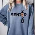 Senior 2020 Football Graduation Shirt Comfort Colors Sweatshirt Blue Jean