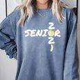 Senior 2021 Volleyball Graduation Shirt Comfort Colors Sweatshirt Blue Jean