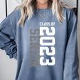 Senior 2023 Senior 23 Senior Class Of 2023 Graduation Done Comfort Colors Sweatshirt Blue Jean