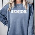 Senior 2024 Class Of 2024 Graduation First Day Of School Comfort Colors Sweatshirt Blue Jean