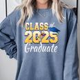 Senior 2025 Class Of 2025 Senior Graduate 2025 Graduation Comfort Colors Sweatshirt Blue Jean