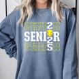 Senior 2025 Softball Class Of 2025 Graduation Comfort Colors Sweatshirt Blue Jean