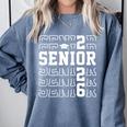 Senior 2026 Class Of 2026 Back To School Graduation Students Comfort Colors Sweatshirt Blue Jean