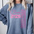 Senior 2026 Class Of 2026 Coquette Bow Graduation 2026 Comfort Colors Sweatshirt Blue Jean