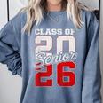 Senior 2026 Class Of 2026 Graduation 2026 Senior 26 Graduate Comfort Colors Sweatshirt Blue Jean
