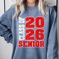 Senior 2026 Class Of 2026 Graduation Comfort Colors Sweatshirt Blue Jean