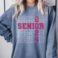 Senior 2026 Class Of 2026 Graduation 2026 Pink Girl Women Comfort Colors Sweatshirt Blue Jean
