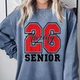Senior 2026 Class Of 2026 School Graduation 2026 Merch Comfort Colors Sweatshirt Blue Jean
