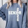 Senior 2026 Soccer Player Class Of 2026 Senior Graduation Comfort Colors Sweatshirt Blue Jean
