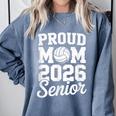 Senior 2026 Volleyball Mom High School Graduation Outfit Comfort Colors Sweatshirt Blue Jean