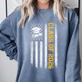 Senior 26 Class Of 2026 American Flag Graduation 2026 Comfort Colors Sweatshirt Blue Jean