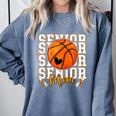 Senior Basketball Mom 2026 Basketball Graduation Comfort Colors Sweatshirt Blue Jean