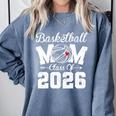 Senior Basketball Mom Class Of 2026 Graduation Premium Tri-Blend Comfort Colors Sweatshirt Blue Jean