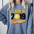 Senior Class Of 2019 Tshirt Graduation School Volleyball Comfort Colors Sweatshirt Blue Jean