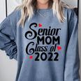 Senior Class Of 2022 School Graduation Mom Comfort Colors Sweatshirt Blue Jean