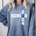 Senior Class Of 2024 Bowling First Day Of School Graduation Comfort Colors Sweatshirt Blue Jean