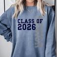 Senior Class Of 2026 Graduation Year High School & College Comfort Colors Sweatshirt Blue Jean