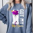 Senior Graduation 2020 Got My Dip-Llama Diploma Llama Pun Comfort Colors Sweatshirt Blue Jean