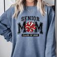 Senior Mom 2025 Cheer Mama Class Of 2025 Graduation Comfort Colors Sweatshirt Blue Jean