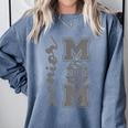 Senior Mom 2026 Wrestling Athlete Proud Parent Graduation Comfort Colors Sweatshirt Blue Jean