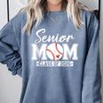 Senior Mom Class Of 2026 Baseball Mom Graduation Comfort Colors Sweatshirt Blue Jean