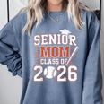 Senior Mom Class Of 2026 Graduate Baseball 2026 Graduation Comfort Colors Sweatshirt Blue Jean