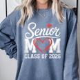Senior Mom Class Of 2026 Graduation Senior 2026 Mom Comfort Colors Sweatshirt Blue Jean