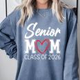 Senior Mom Class Of 2026 Graduation Premium Tri-Blend Comfort Colors Sweatshirt Blue Jean