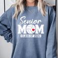Senior Mom Class Of 2026 Volleyball Mom Graduation Comfort Colors Sweatshirt Blue Jean
