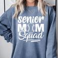 Senior Mom Squad Baseball Class Of 2023 Graduation Comfort Colors Sweatshirt Blue Jean