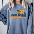 Senior Sunrise 2026 Graduation Cool Retro High School Comfort Colors Sweatshirt Blue Jean