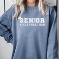 Senior Volleyball Dad Class Of 2026 Graduation Graduate Comfort Colors Sweatshirt Blue Jean